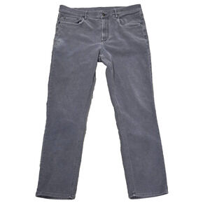 Faherty Men's Stretch Terry 5 Pocket Straight Jeans Gray 34/30 A004946